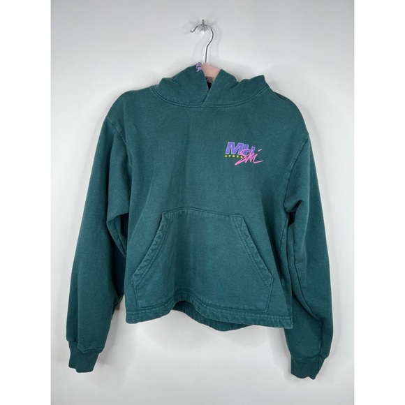 Madhappy Aspen Ski Lodge Hoodie Green Sweatshirt Heavyweight Cotton Small Medium - Picture 2 of 15